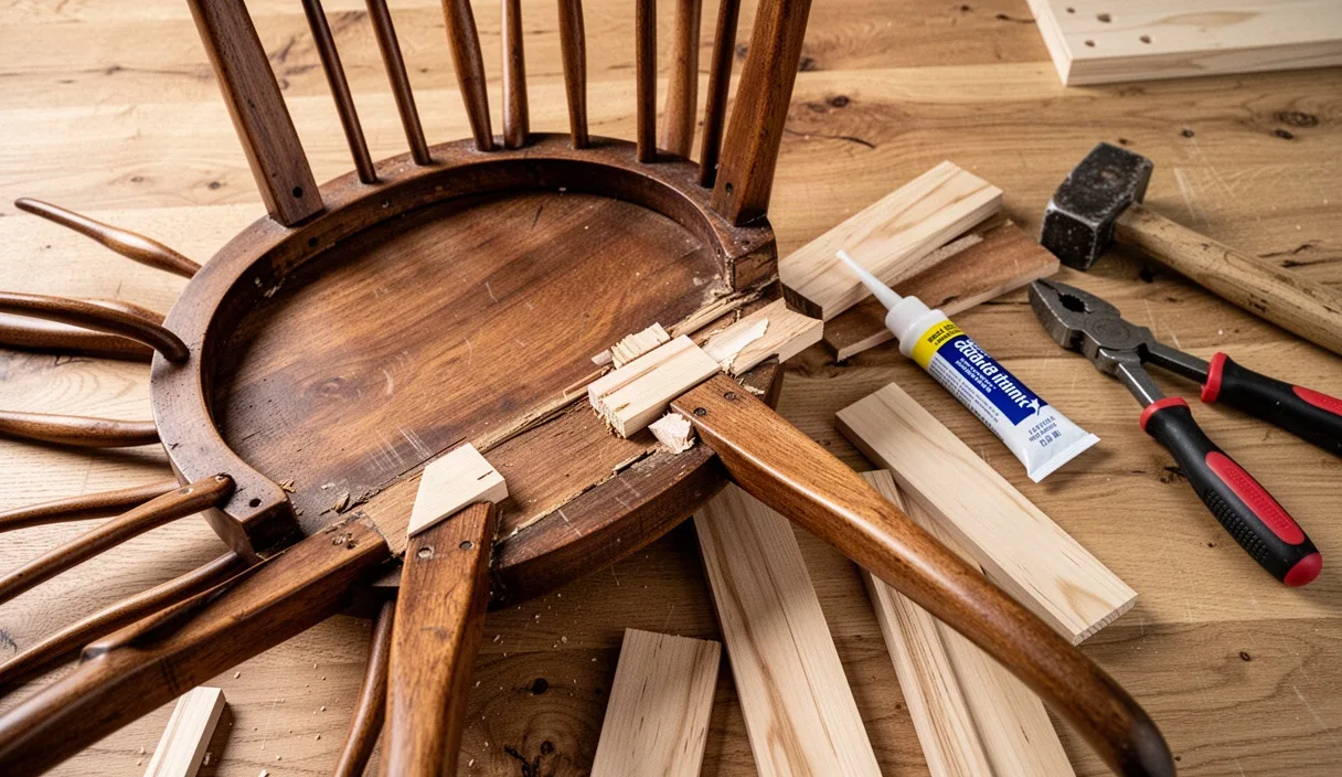 Repairing Wobbly Wooden Chairs with Simple Shims